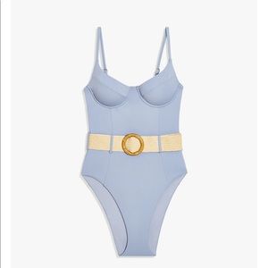 Weworewhat swim Danielle suit NWT powder blue XS